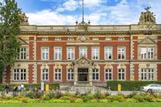 The post office at Postplatz in Görlitz, Upper Lusatia, Saxony, Germany