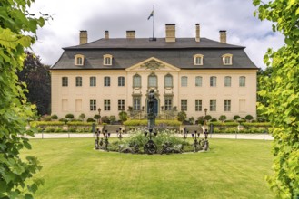 The Branitz Park with Branitz Castle, landscape park created in 1846 by Prince Hermann von