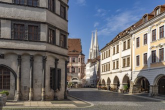 Untermarkt, Waage and St. Peter's Church in Görlitz, Upper Lusatia, Saxony, Germany