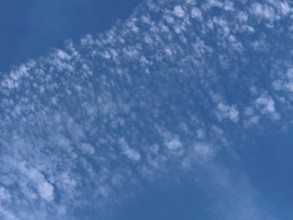 High white clouds Cirrocumulus cluster clouds in blue sky, international