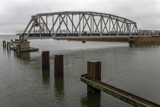 Meiningenbrücke, connection on Fischland-Darß-Zingst, Vorpommersche Boddenlandschaft National Park,
