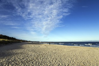 Beach and sea in Zingst, Fischland-Darß-Zingst, Western Pomerania Lagoon Area National Park,