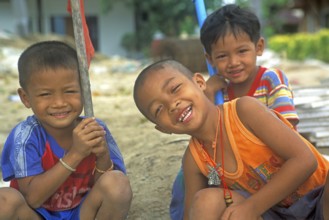 Happy little boys, Railay, two years in front of the tsunami, Krabi, Thailand, December 2002,