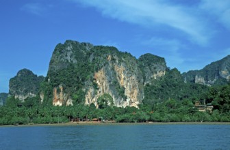Mountains, two years in front of the tsunami, Railay East, Krabi, Thailand, December 2002, vintage,
