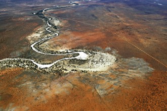 Namibia, Africa, sand, wind, formed, desert, Kalahari, Nossob, river valley, dried up, no water,
