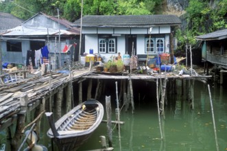 House in the stilt village of Ko Pannyi in Phangnga Bay near Ko Phuket, two years in front of the