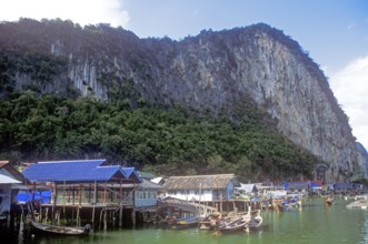 Ko Pannyi stilt village in Phangnga Bay near Ko Phuket, two years in front of the tsunami,
