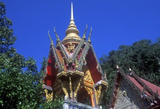 Wat Suwannakhuha monastery, Phangnga Bay, Ko Phuket, Thailand, December 2002, vintage, retro, old,