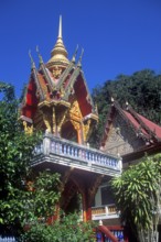 Wat Suwannakhuha monastery, Phangnga Bay, Ko Phuket, Thailand, December 2002, vintage, retro, old,
