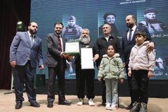 DAMASCUS, SYRIA, DECEMBER 6, 2025: Ministers and high-ranking officials of the newly formed Syrian