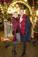 Franziska Hippe and Roman Knizka at the premiere of the 21st Original Roncalli Christmas Circus in