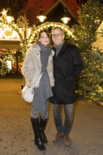 Gerit Kling with man Wolfram Becker at the premiere of the 21st Original Roncalli Christmas Circus