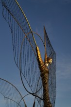 Golden angel, angel figure, angel motif, baroque Christmas market, evening light, Ludwigsburg,