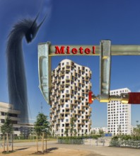 Symbolic image, spectre rent increase, rent rises, housing shortage, housing shortage, housing