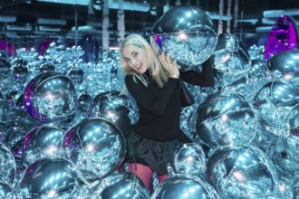 Guest at the opening of Bubble Planet - The Adventure Museum for All Senses at Arena Berlin,