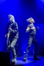 Jimmy Murrison and Carl Sentance, from left to right, NAZARETH, hard rock band, UK, Bending The