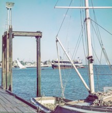 Royal Navy training ship HMS Foudroyant, launched as HMS Trincomalee in 1817, Portsmouth Harbour,