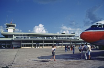 Airport, Iquitos, Peru, South America, September 1997, vintage, retro, old, historic