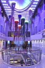 Interior decoration on the Color Line ferry, Color Magic, on the way to Norway