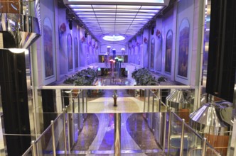 Interior decoration on the Color Line ferry, Color Magic, on the way to Norway