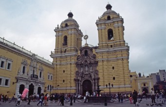 San Francisco monastery, Lima, Peru, September 1997, vintage, retro, old, historic