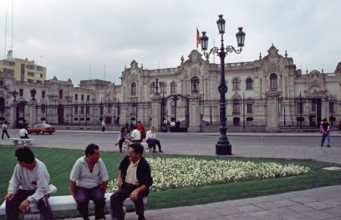 Government Palace, Plaza de Armas, Lima, Peru, September 1997, vintage, retro, old, historic