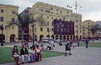 Plaza de Armas, Lima, Peru, September 1997, vintage, retro, old, historic