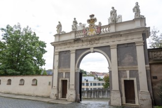 Baroque archway at Altenburg Castle, Thuringia, Germany