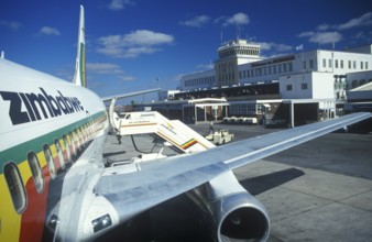 Harare airport, Zimbabwe, Africa, June 2000, vintage, retro, old, historic