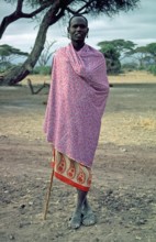 Maasai, Amboseli National Park, Kenya, Africa, June 2000, vintage, retro, old, historic