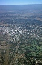 Aerial view, Harare, Zimbabwe, Africa, June 2000, vintage, retro, old, historic
