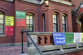 Posters, protest action, Indigenous Peoples' Day in October, history and culture, indigenous