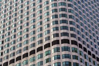 Facade detail, rows of windows, 99 High Street, Keystone high-rise building, Office Tower,