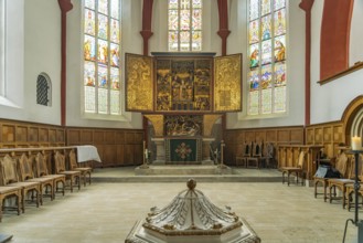 Altar of the Protestant Church of Our Lady in Meissen, Saxony, Germany