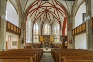 Interior of the Lutheran Church of Our Lady in Meissen, Saxony, Germany