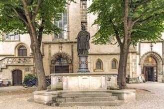 Heinrichsbrunnen and City Museum in Meissen, Saxony, Germany