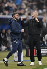 Goal cheers coach Christian Ilzer TSG 1899 Hoffenheim gesture PreZero Arena, Sinsheim,