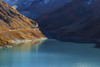 The Lac de Moiry Reservoir, Val d'Anniviers, Valais Alps, Canton of Valais, Switzerland