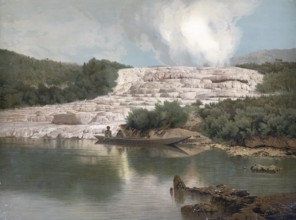 The Pink and White Terraces, Maori Otukapuarangi were a formation of sintered terraces in the Bay