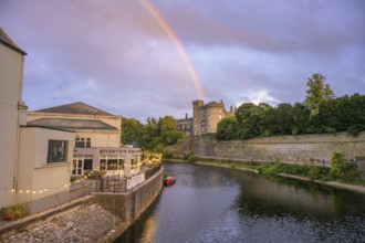 Rainbow over the castle, Kilkenny, County Kilkenny, Ireland