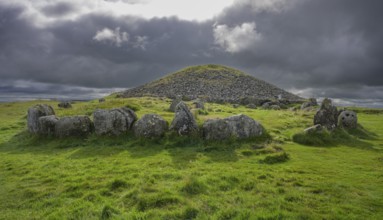 Loughcrew Cairns a megalithic grave, Stonefield, County Meath, Ireland