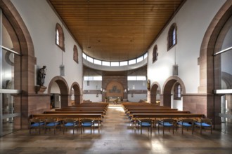 Interior of St. Otto Church, Lauf an der Pegnitz, built around 1900, renovation 1970 to 1971,