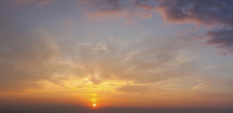 Beautiful dramatic scenic sunset sky background