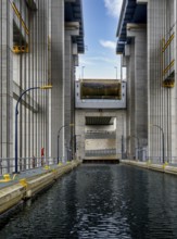 The newly built and already operational ship lift in Niederfinow, Brandenburg, Germany