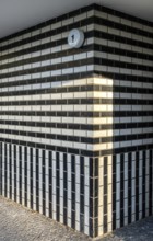 House entrance with house number one, Berlin, Germany