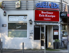 Typical Berlin corner pub on Invalidenstraße in Mitte, Berlin, Germany