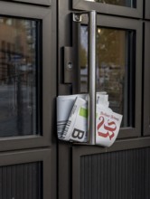 Traditional delivery of a daily newspaper, Berlin, Germany