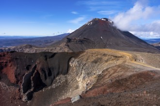 Mount Ngauruhoe, Red Crater and the Tongariro Alpine Crossing hiking trail, Tongariro National Park