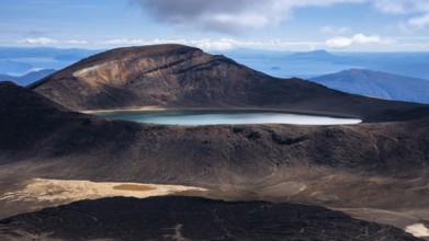 Blue Lake in Tongariro National Park, North Island, New Zealand