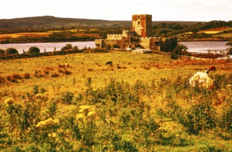 Doe Castle, Sheephaven Bay near the village of Creeslough, County Donegal, Ireland, 1960s